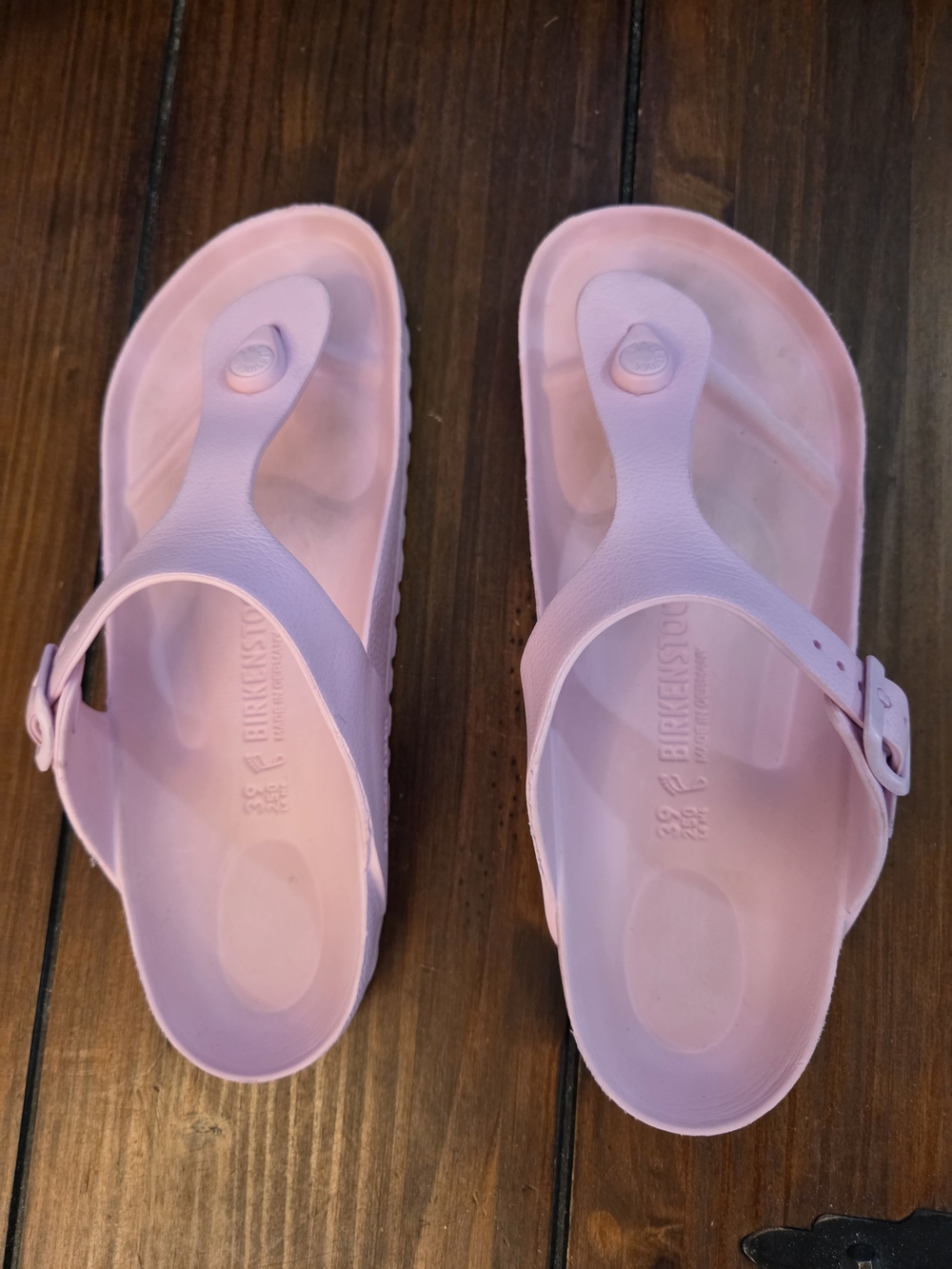 Birkenstock Pink EVA Thong Sandals